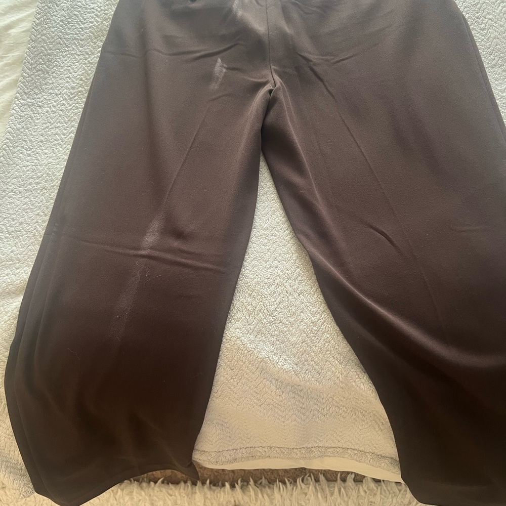 Chic Brown Wide-Leg Pants